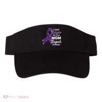 I Wear Purple For My Mom Lupus Awareness Visor thumb 0