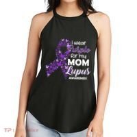 I Wear Purple For My Mom Lupus Awareness Women's Perfect Tri Rocker Tank thumb 2