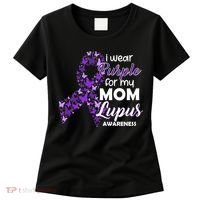 I Wear Purple For My Mom Lupus Awareness Women's T-Shirt thumb 0