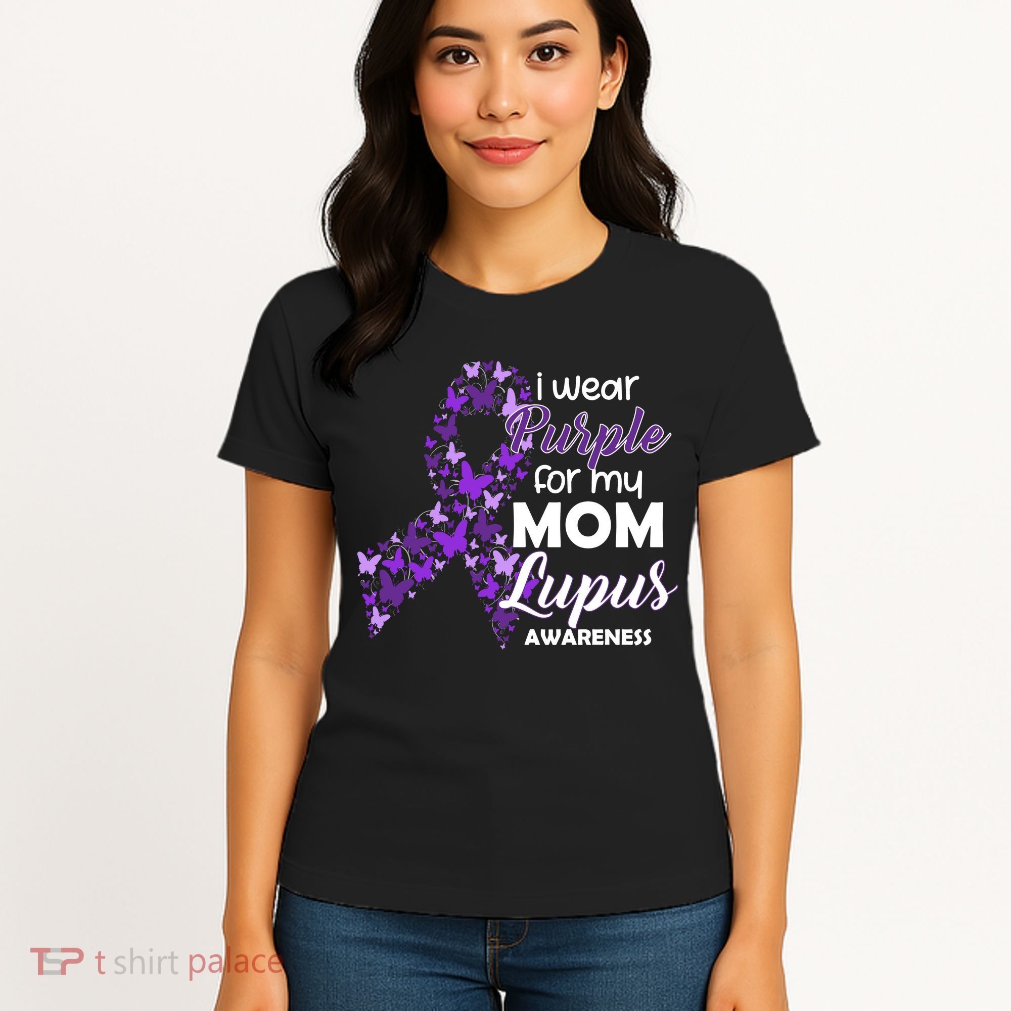 I Wear Purple For My Mom Lupus Awareness Women's T-Shirt