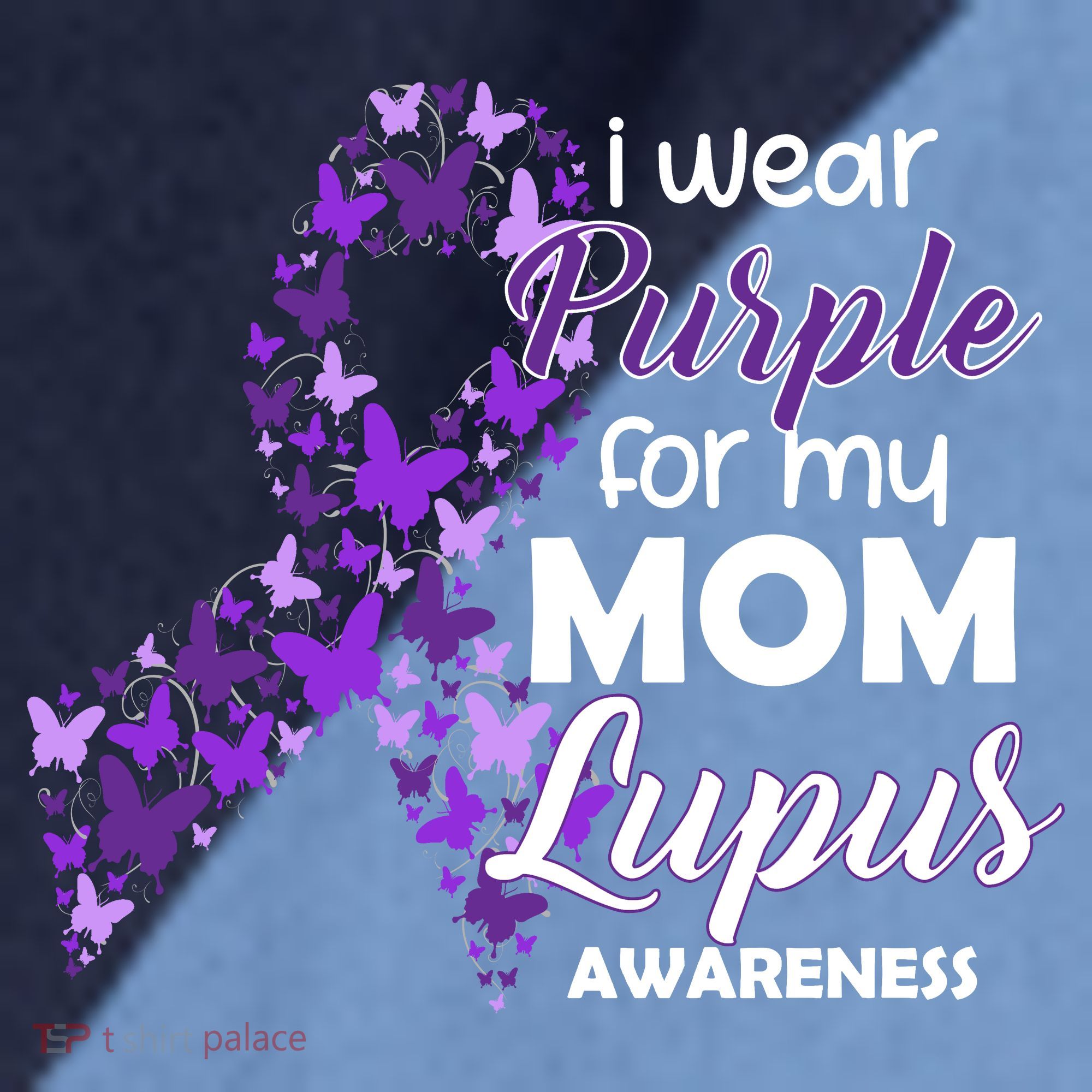 I Wear Purple For My Mom Lupus Awareness Raglan Baseball Sleeve Shirt