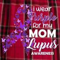 I Wear Purple For My Mom Lupus Awareness Men's Flannel Plaid Pajama Pants thumb 2
