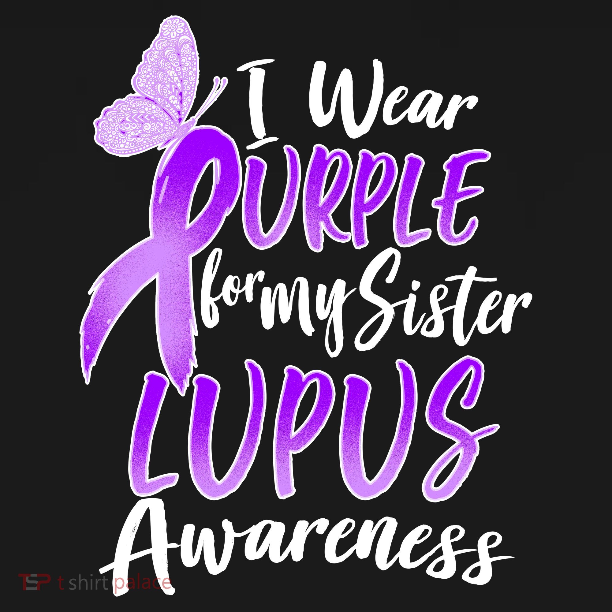 I Wear Purple For MY Sister Lupus Awareness Women's Hoodie