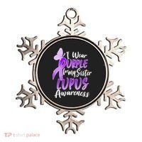 I Wear Purple For MY Sister Lupus Awareness Ornament thumb 0