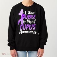 I Wear Purple For Myself Lupus Awareness  Women's Sweatshirt thumb 0