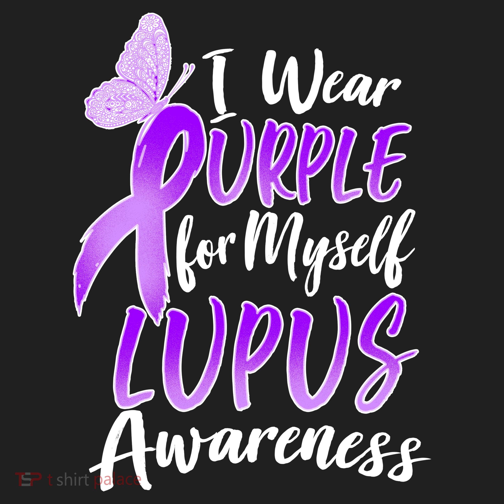 I Wear Purple For Myself Lupus Awareness  Women's Sweatshirt