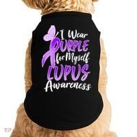 I Wear Purple For Myself Lupus Awareness  Doggie Tank thumb 0