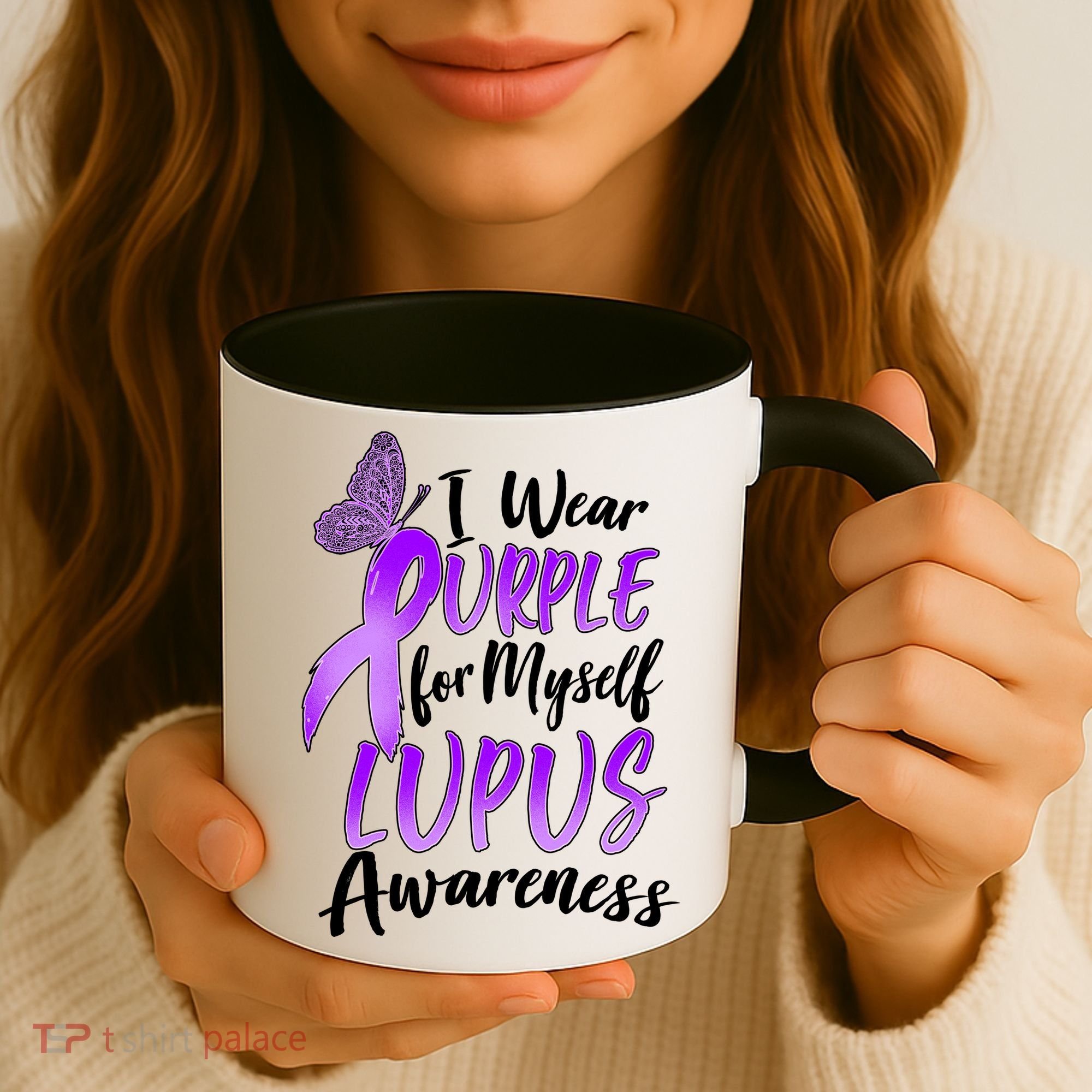 I Wear Purple For Myself Lupus Awareness  Coffee Mug
