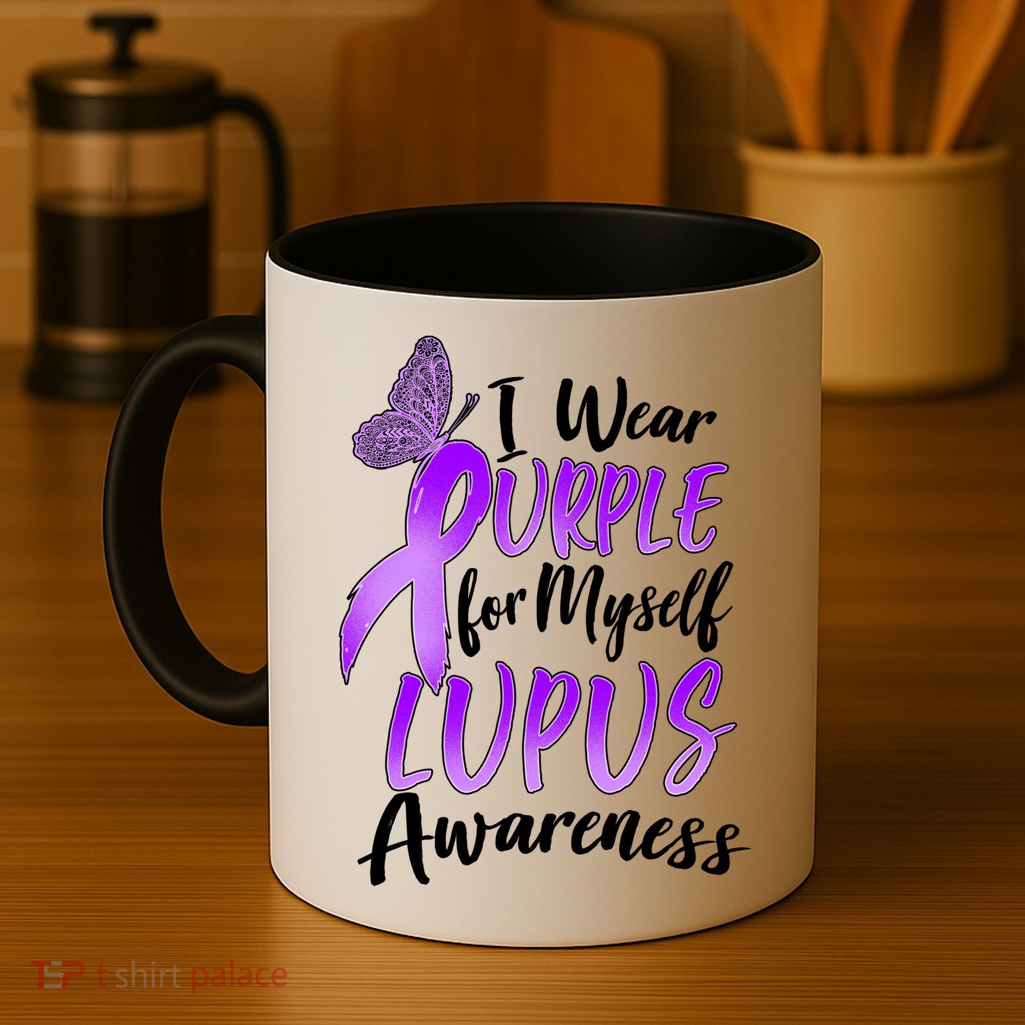 I Wear Purple For Myself Lupus Awareness  Coffee Mug