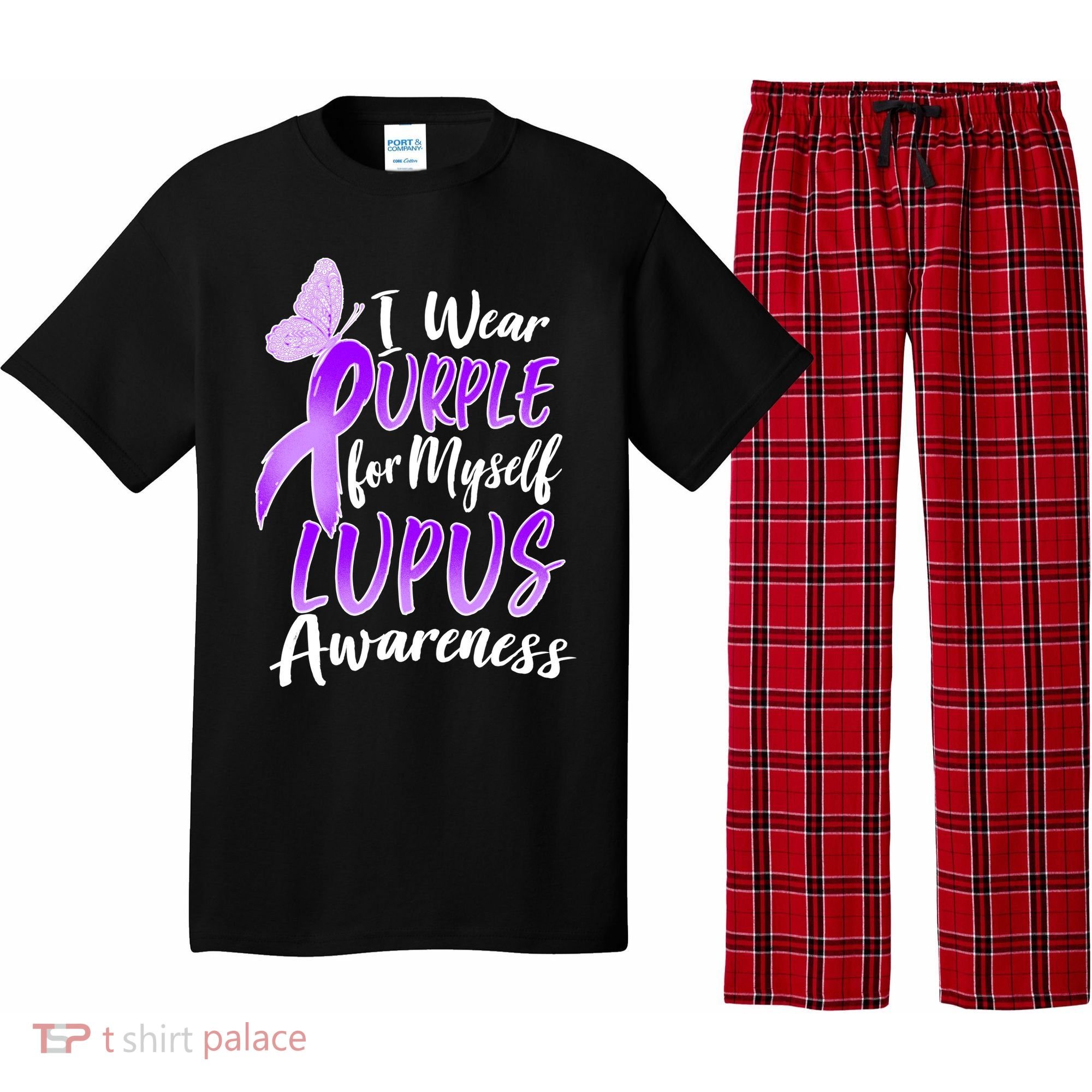 I Wear Purple For Myself Lupus Awareness  Pajama Set