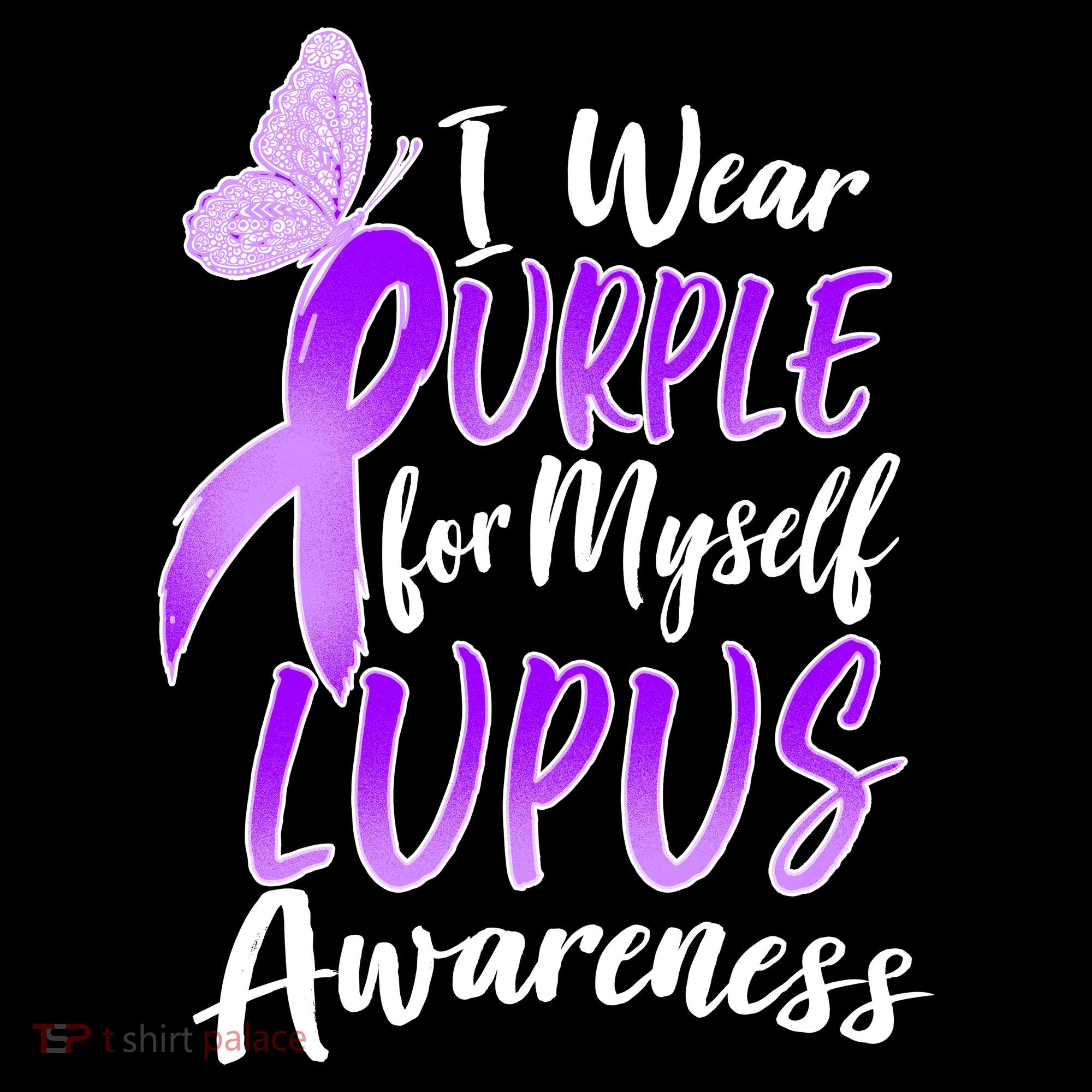I Wear Purple For Myself Lupus Awareness  Women's Hoodie