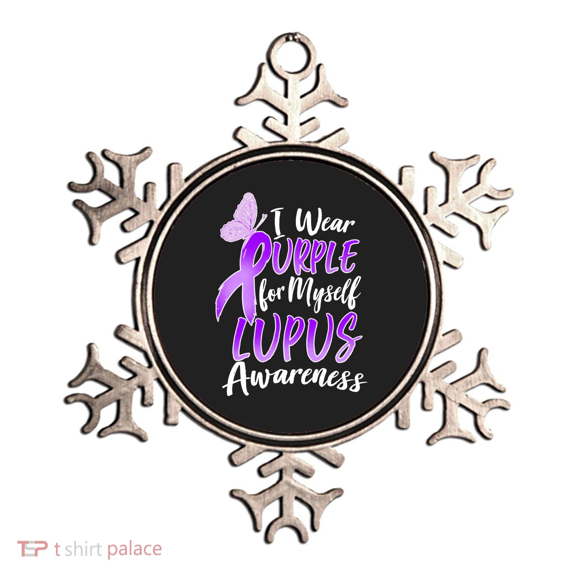 I Wear Purple For Myself Lupus Awareness  Ornament