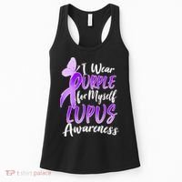 I Wear Purple For Myself Lupus Awareness  Women's Tank Top thumb 0