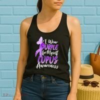 I Wear Purple For Myself Lupus Awareness  Women's Tank Top thumb 2