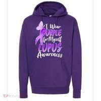I Wear Purple For Myself Lupus Awareness  Hoodie thumb 0
