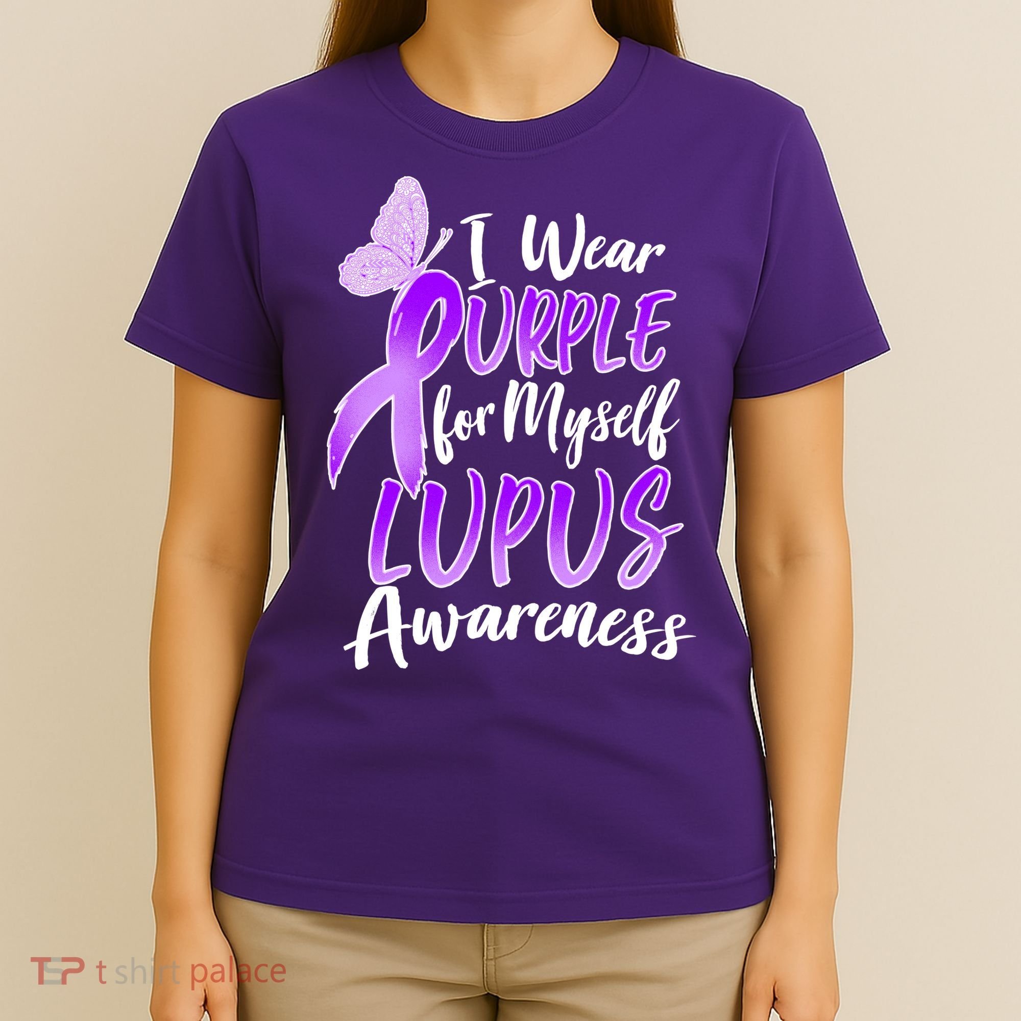 I Wear Purple For Myself Lupus Awareness  T-Shirt