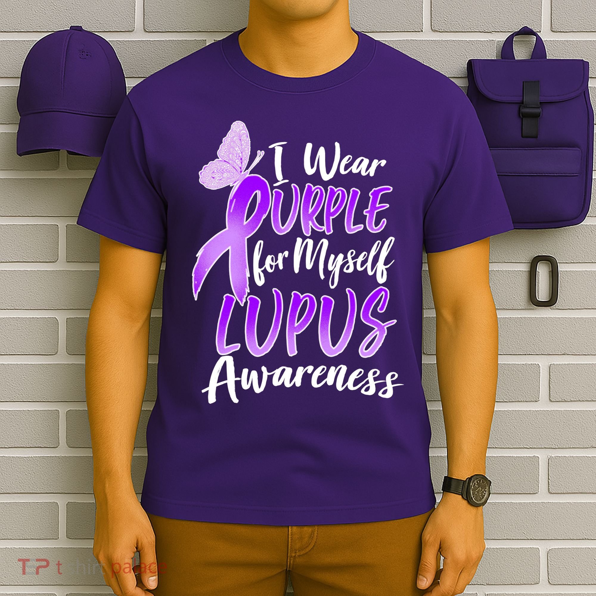 I Wear Purple For Myself Lupus Awareness  T-Shirt