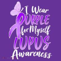 I Wear Purple For Myself Lupus Awareness  Mousepad thumb 1