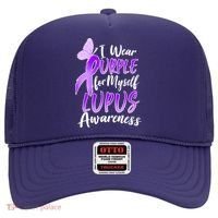 I Wear Purple For Myself Lupus Awareness  Hat thumb 0