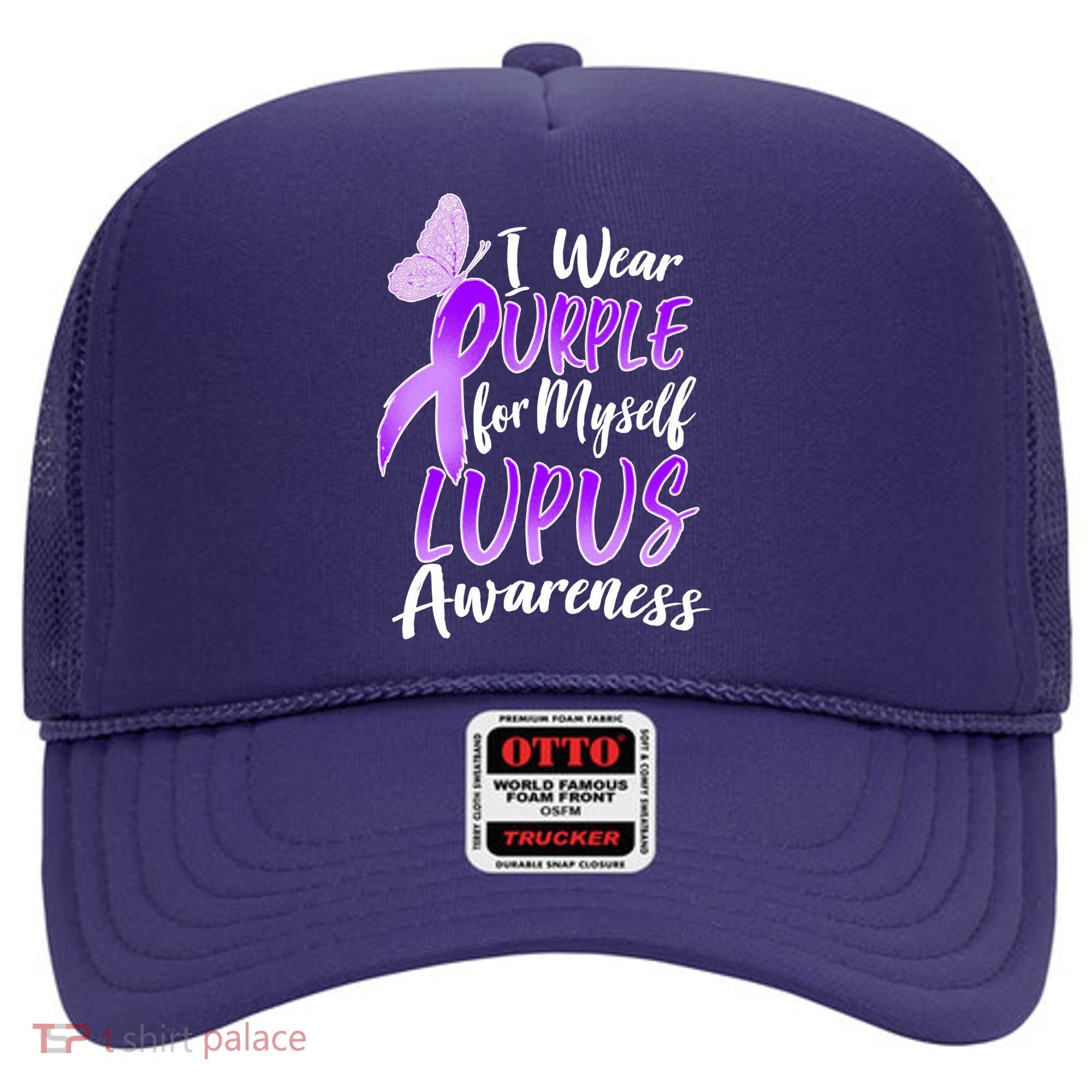I Wear Purple For Myself Lupus Awareness  Hat