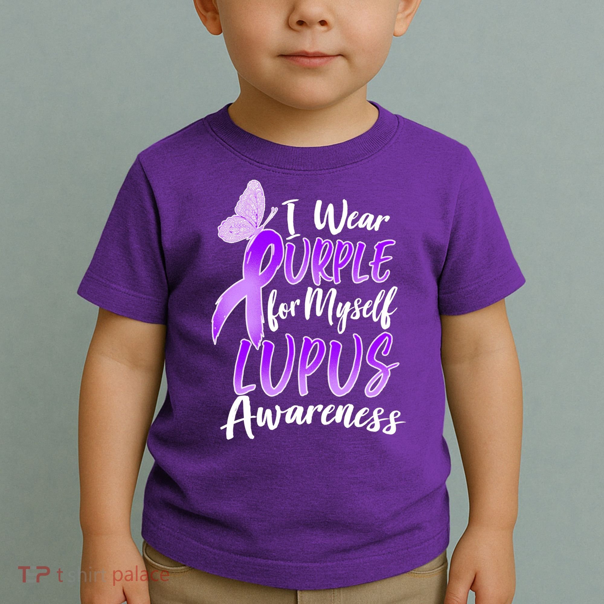 I Wear Purple For Myself Lupus Awareness  Toddler T-Shirt