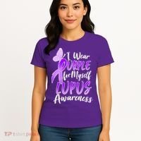 I Wear Purple For Myself Lupus Awareness  Women's T-Shirt thumb 4