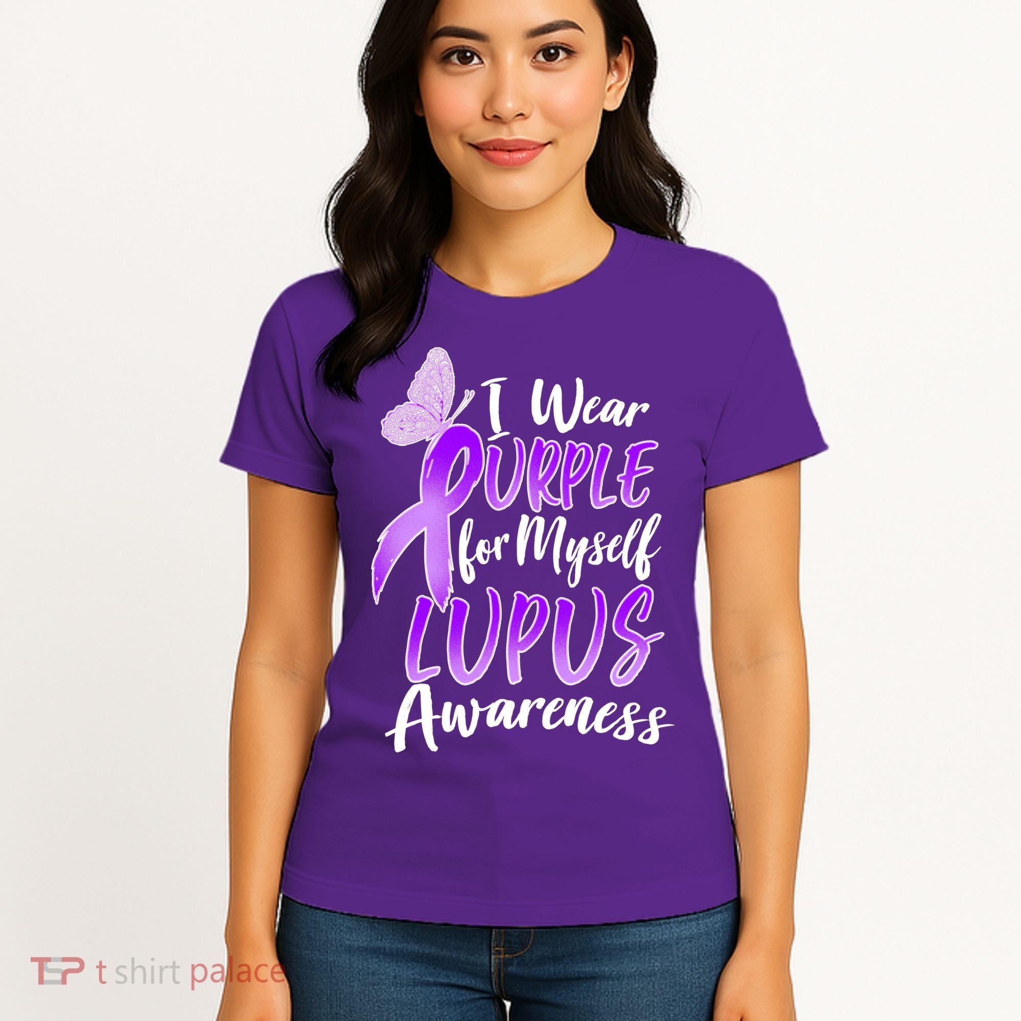 I Wear Purple For Myself Lupus Awareness  Women's T-Shirt