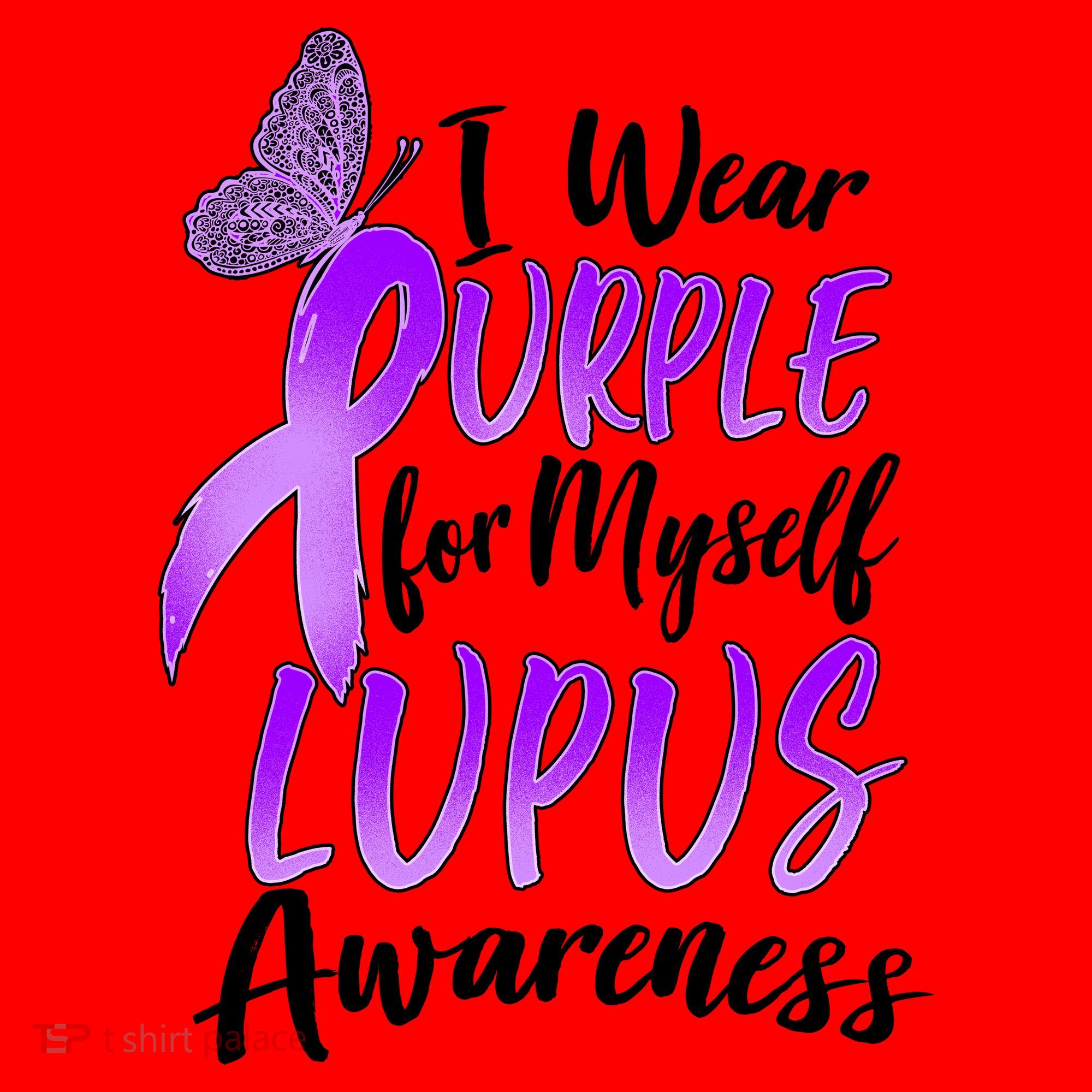 I Wear Purple For Myself Lupus Awareness  Santa Hat