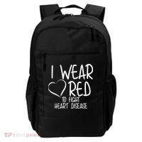I Wear Red To Fight Heart Disease Backpack thumb 0