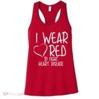 I Wear Red To Fight Heart Disease Women's Tank Top thumb 0