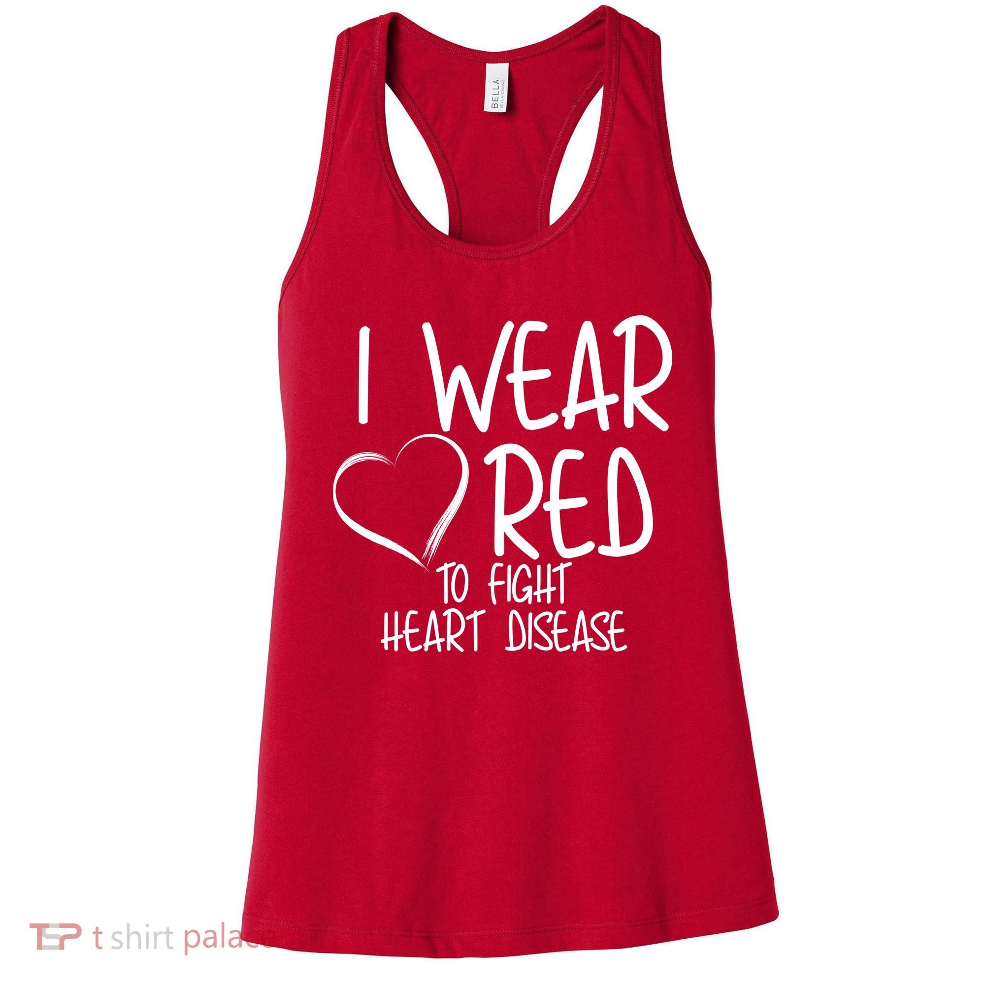 I Wear Red To Fight Heart Disease Women's Tank Top