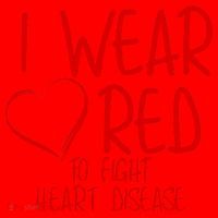 I Wear Red To Fight Heart Disease Santa Hat thumb 1