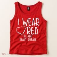 I Wear Red To Fight Heart Disease Tank Top thumb 2
