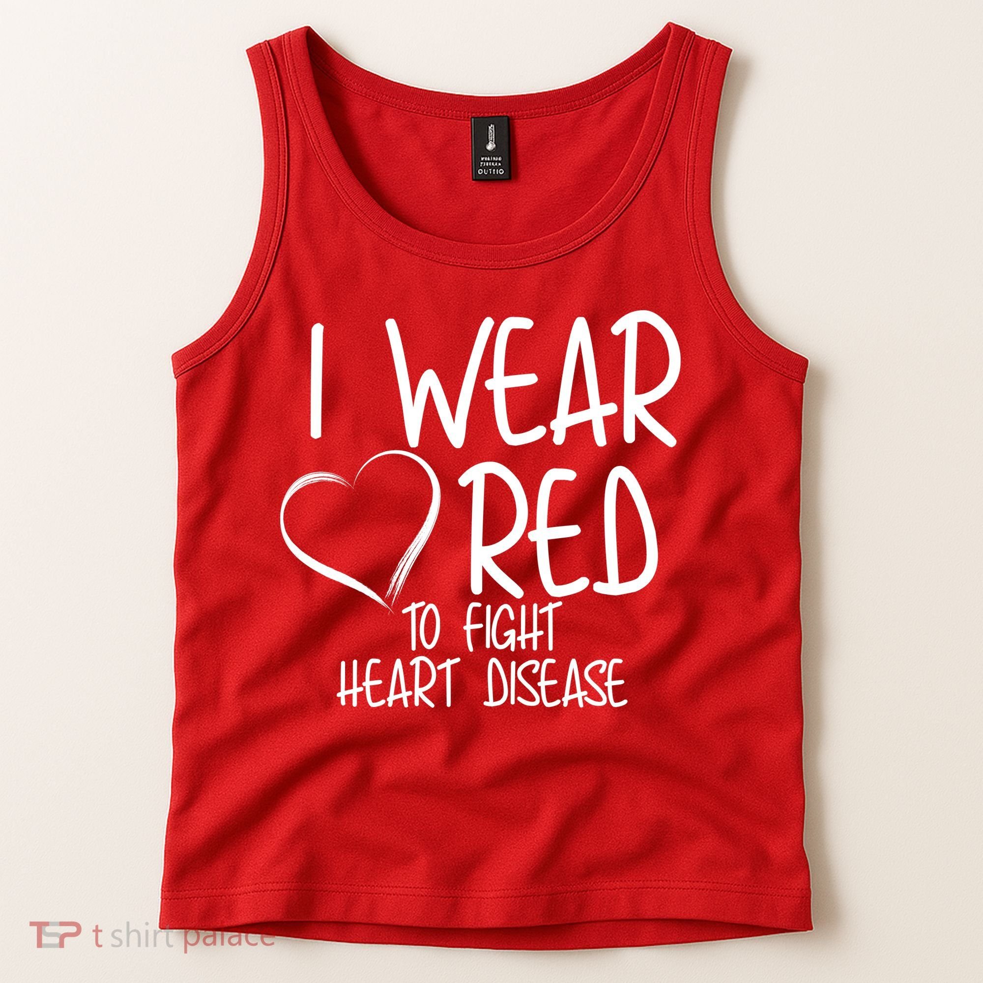 I Wear Red To Fight Heart Disease Tank Top