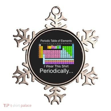 I Wear this Shirt Periodically Periodic Table of Elements Ornament