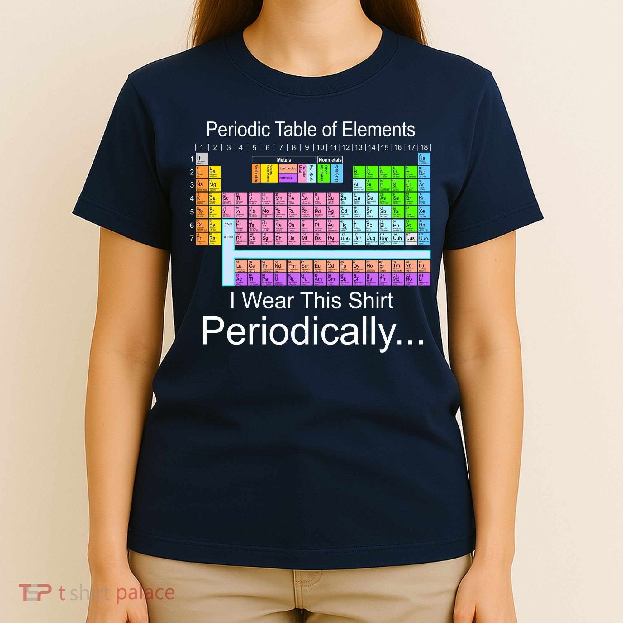 I Wear this Shirt Periodically Periodic Table of Elements T-Shirt