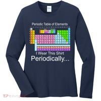 I Wear this Shirt Periodically Periodic Table of Elements Women's Long Sleeve Shirt thumb 0