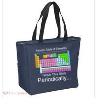 I Wear this Shirt Periodically Periodic Table of Elements Tote Bag thumb 2