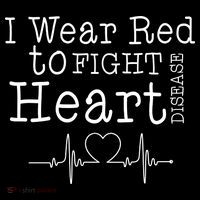 I Wear To Fight Heart Disease Women's Hoodie thumb 2