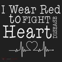 I Wear To Fight Heart Disease Golf Towel thumb 3