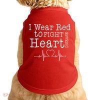 I Wear To Fight Heart Disease Doggie Tank thumb 0