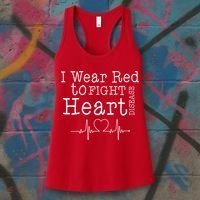 I Wear To Fight Heart Disease Women's Tank Top thumb 3