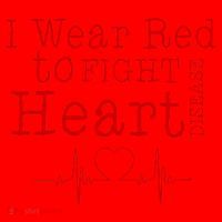 I Wear To Fight Heart Disease Santa Hat thumb 1