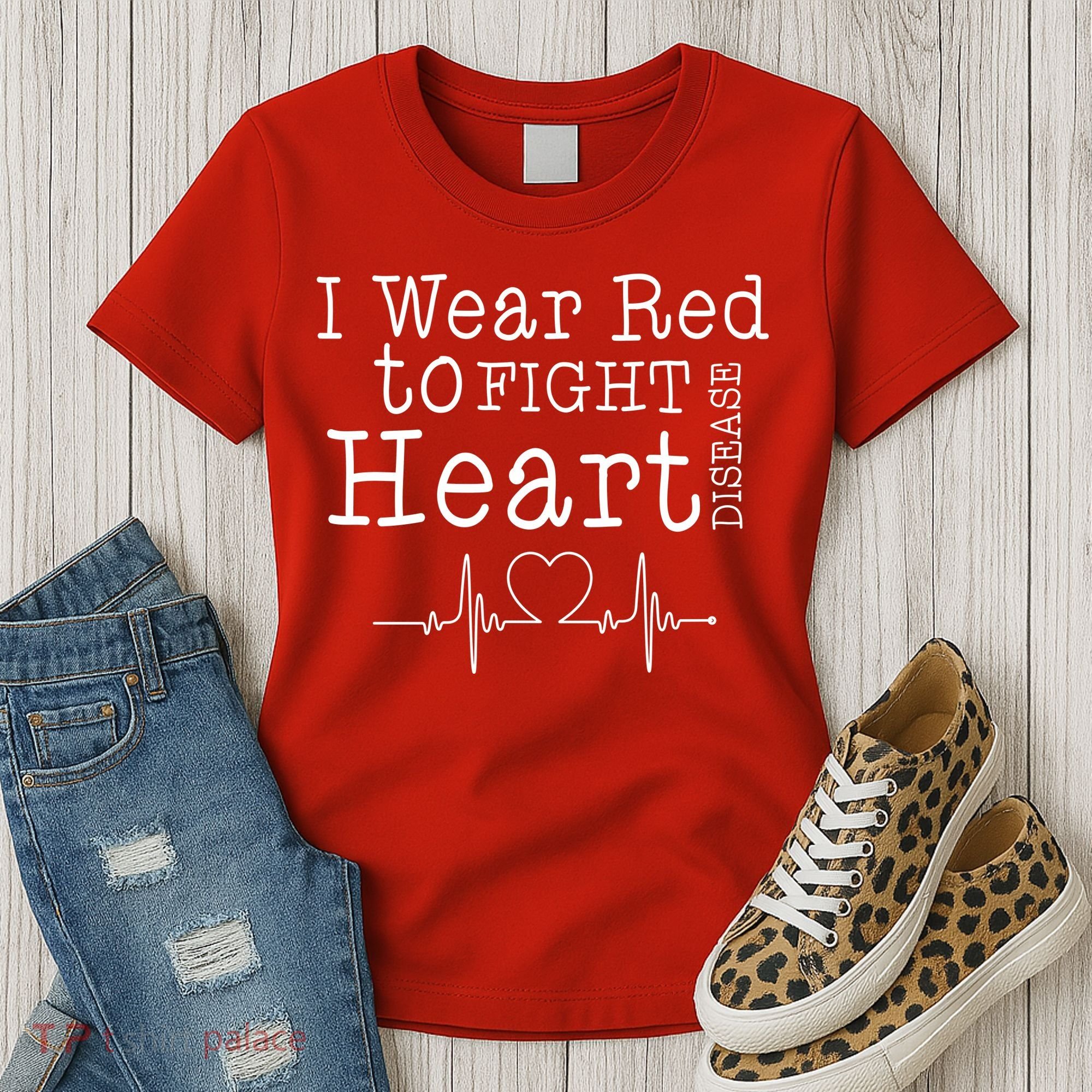I Wear To Fight Heart Disease Women's T-Shirt