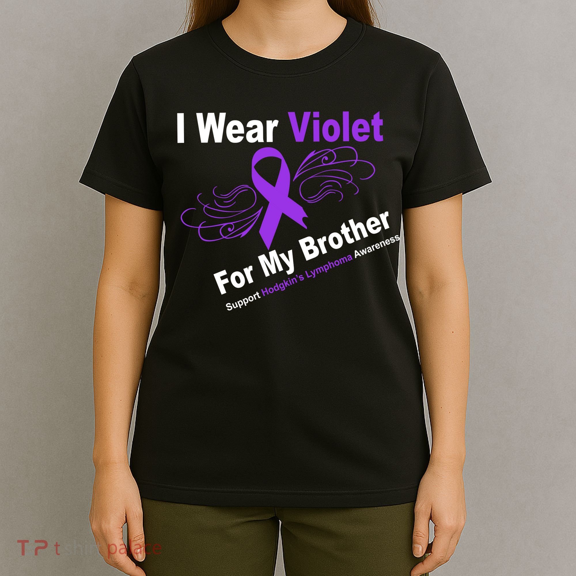 I Wear Violet For My Brother T-Shirt