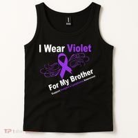 I Wear Violet For My Brother Tank Top thumb 2