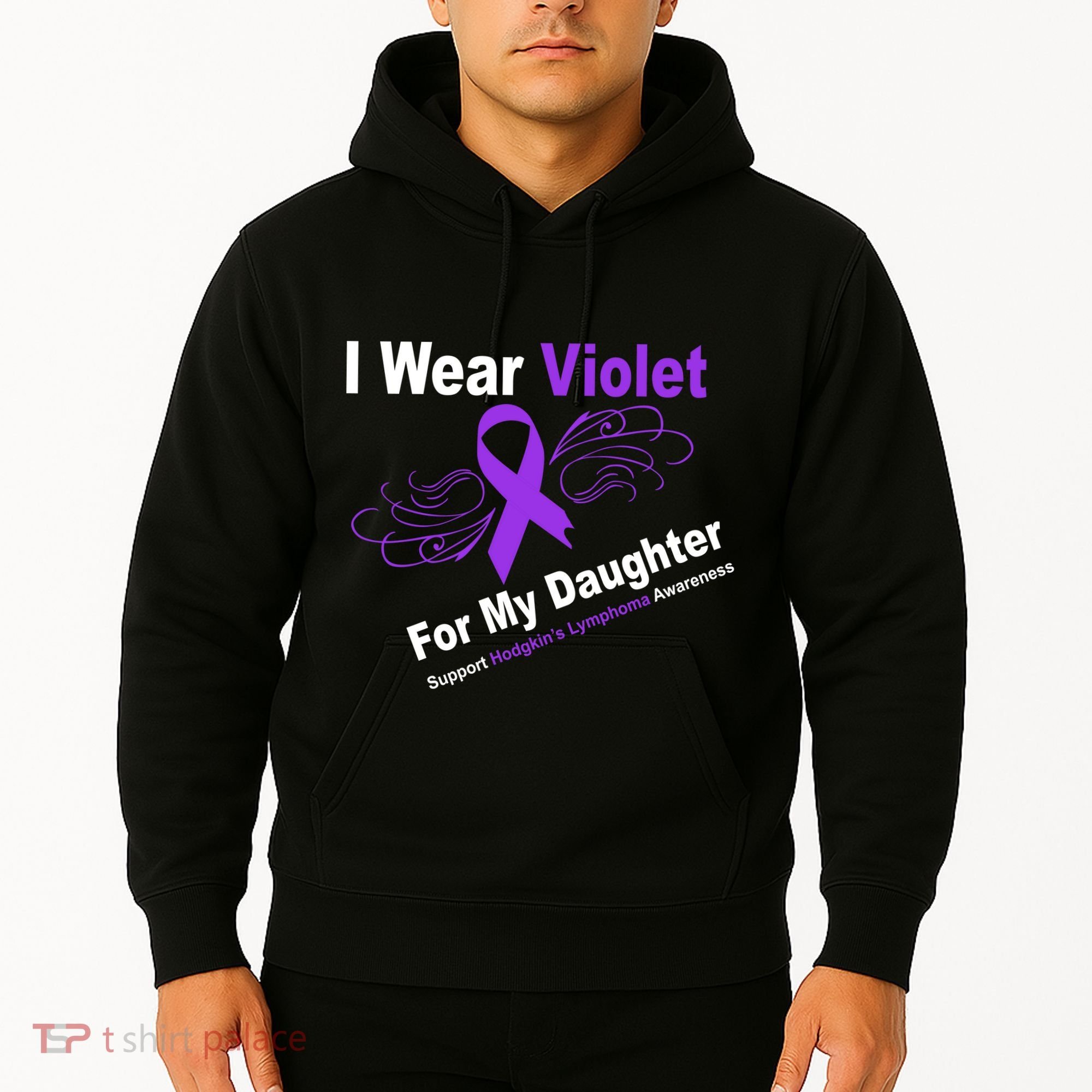 I Wear Violet For My Daughter Hoodie