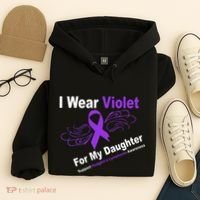 I Wear Violet For My Daughter Hoodie thumb 4