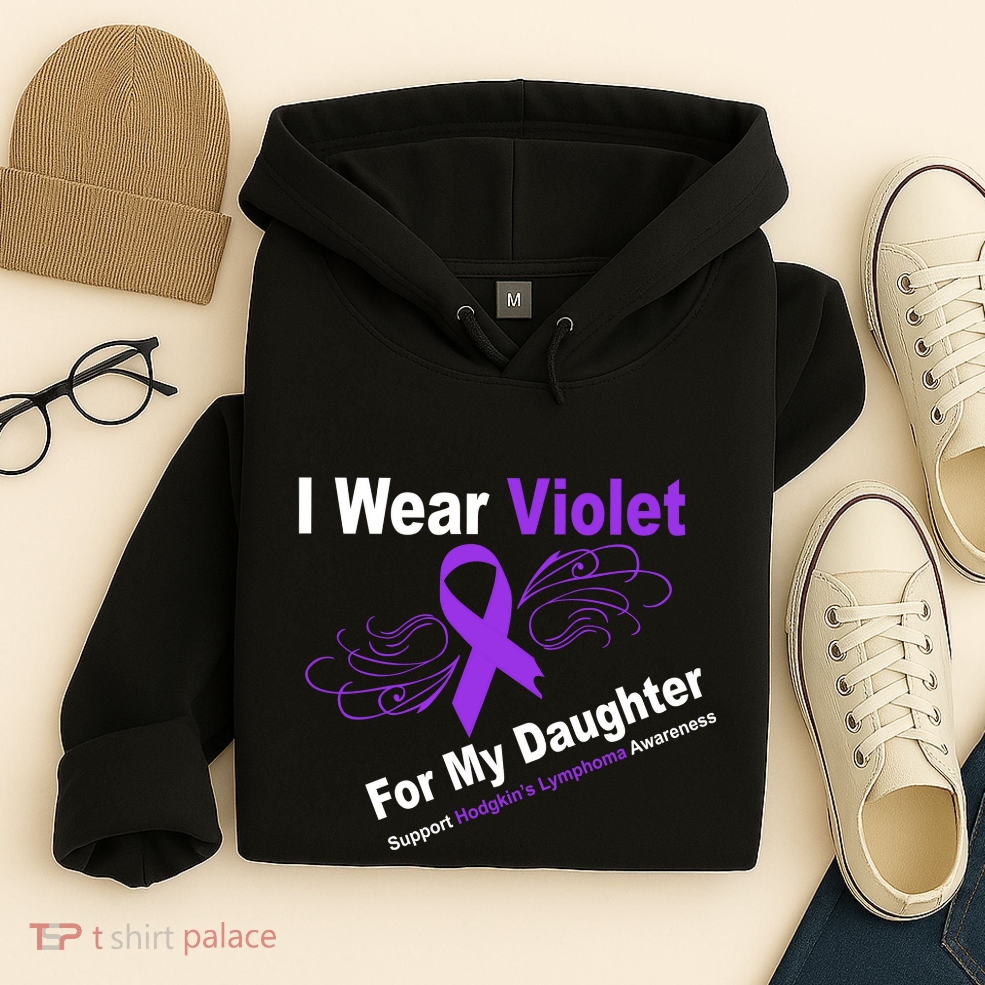 I Wear Violet For My Daughter Hoodie