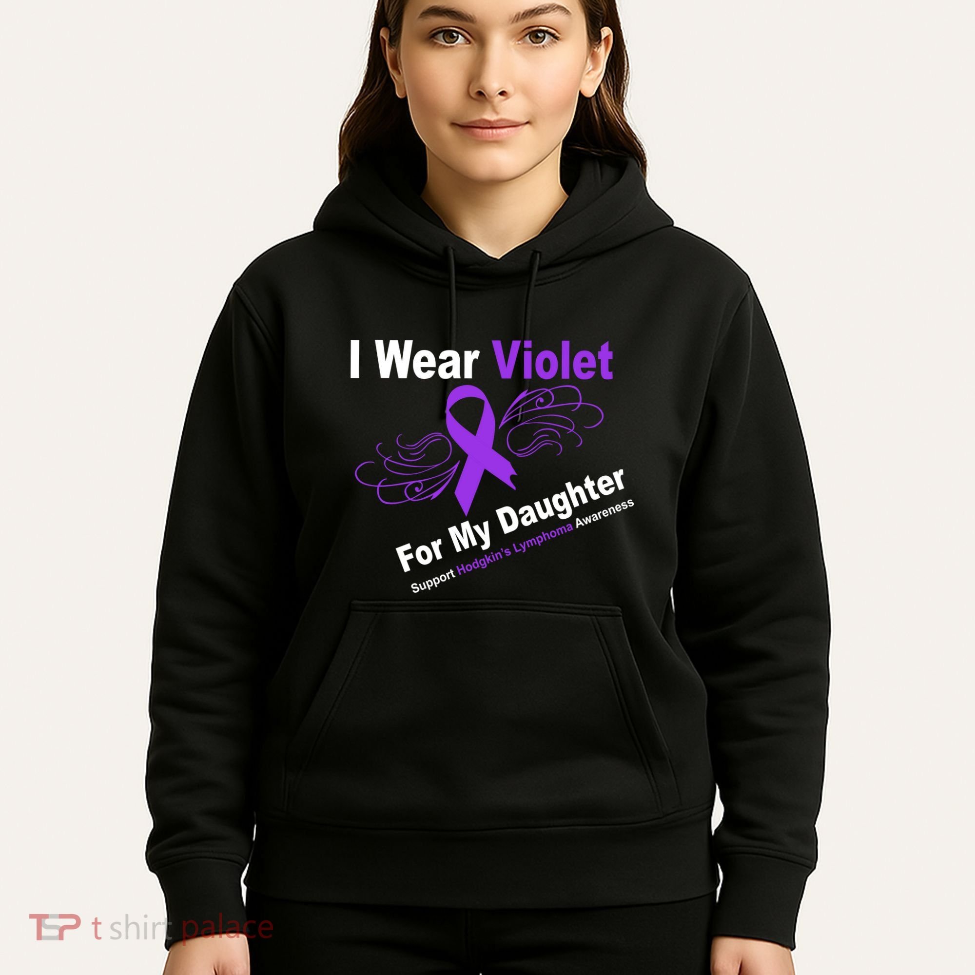 I Wear Violet For My Daughter Hoodie